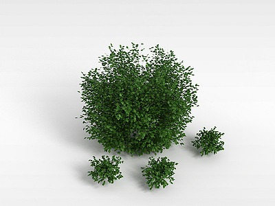 3d灌木丛模型