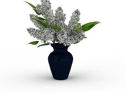 室内花瓶插花模型3d模型