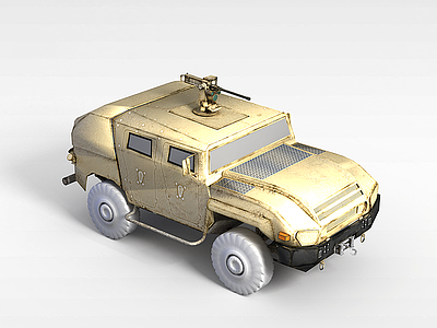 军用侦查车模型3d模型