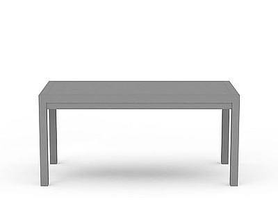 现代长方形桌子模型3d模型
