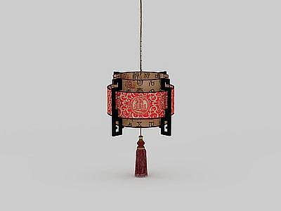 中式客厅吊灯模型3d模型