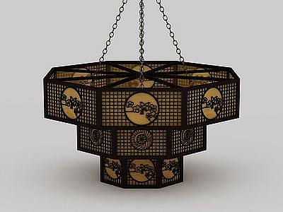 中式客厅灯具模型3d模型
