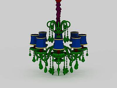 3d创意水晶吊灯免费模型