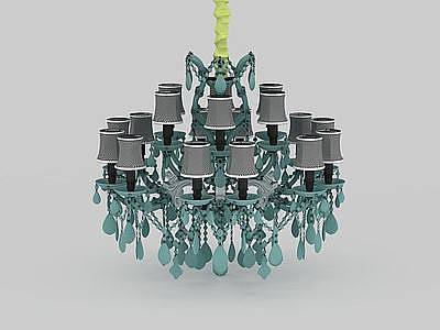 3d创意水晶灯免费模型