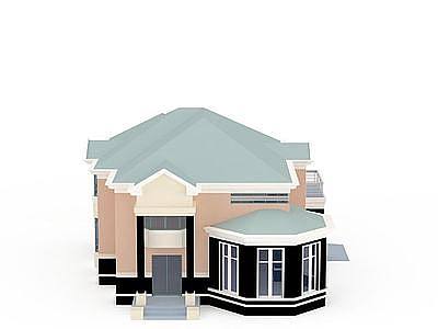 3d现代别墅免费模型