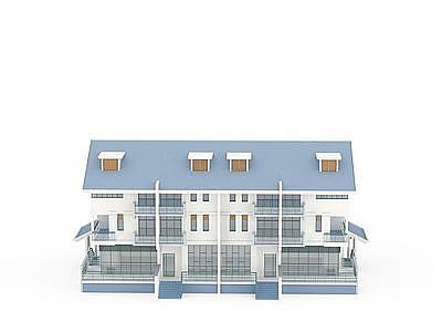 3d豪华别墅模型