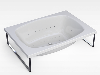 3d家庭浴缸模型