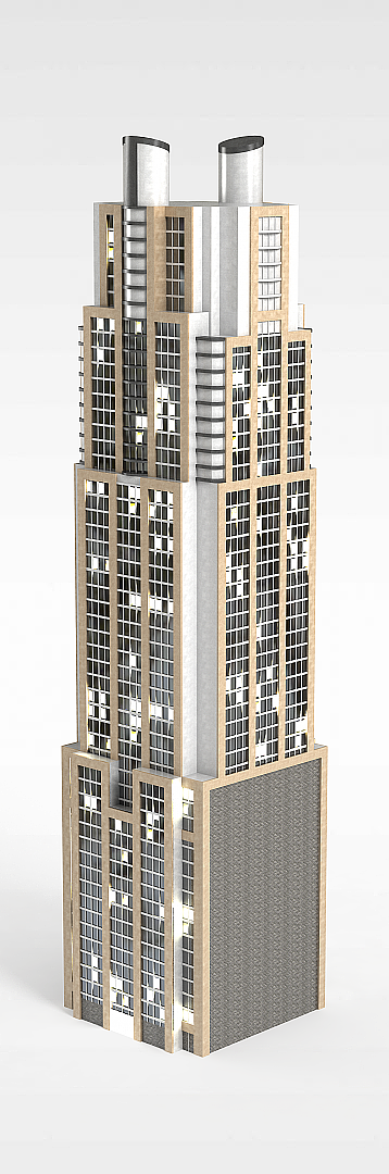 现代建筑模型3d模型