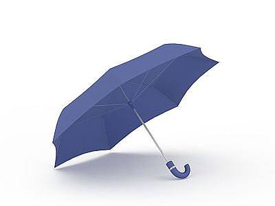 蓝色雨伞模型3d模型