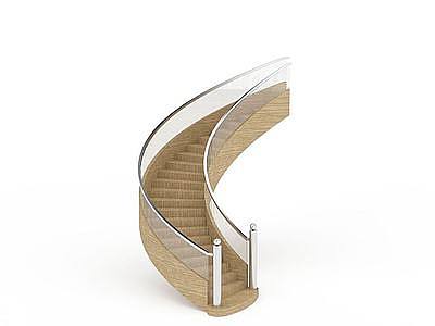 3d简约现代楼梯免费模型