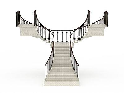 复合式楼梯模型3d模型