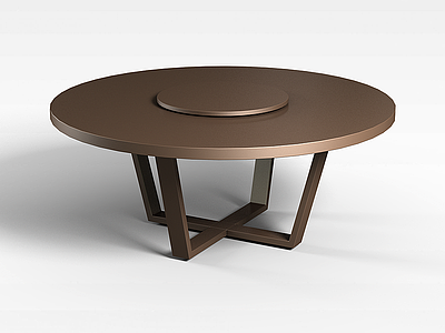 3d圆形创意桌子模型
