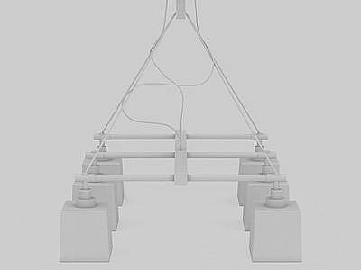3d创意吊灯组合免费模型