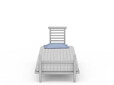 3d创意单人床免费模型