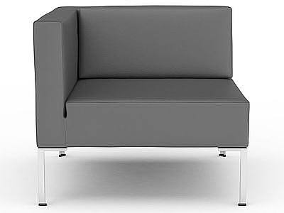 灰色单人沙发模型3d模型