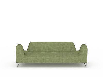 现代绿色沙发模型3d模型