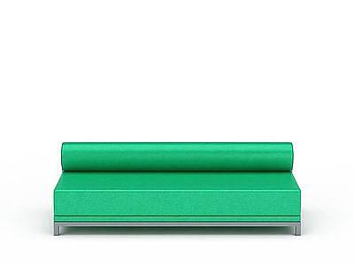 现代绿色沙发模型3d模型