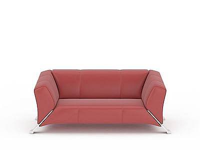 3d现代红色沙发免费模型