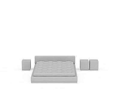 3d日式地铺床免费模型