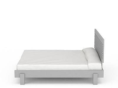 3d简约现代双人床免费模型