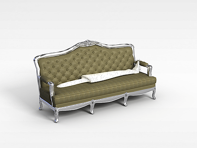 简欧客厅沙发模型3d模型