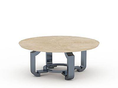 大理石圆桌模型3d模型