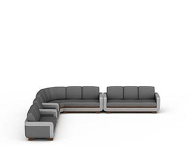 3d布艺沙发组合免费模型