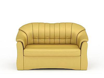 黄色沙发模型3d模型