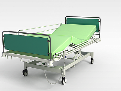 3d铁制护理床模型