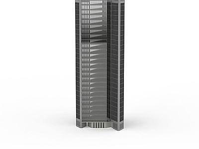 灰色高层大厦模型3d模型