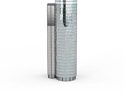 3d圆形高楼大厦免费模型