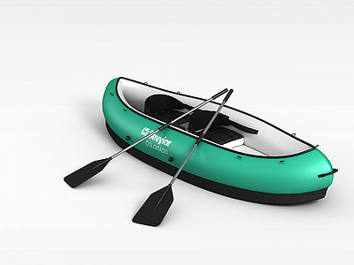 绿色滑雪板模型3d模型