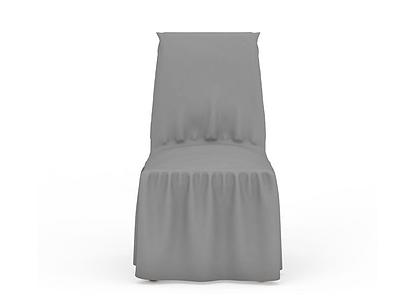 3d灰色椅子模型