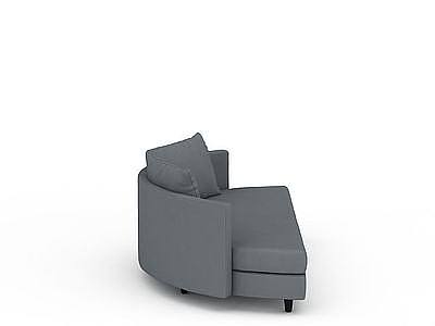 3d灰色沙发免费模型