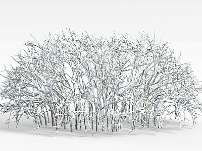 3d<font class='myIsRed'>冬日带雪树林</font>模型