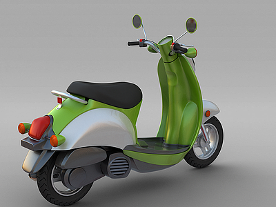 3d<font class='myIsRed'>绿色摩托车</font>模型