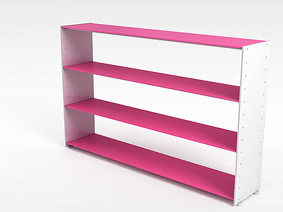 粉红色展柜模型3d模型