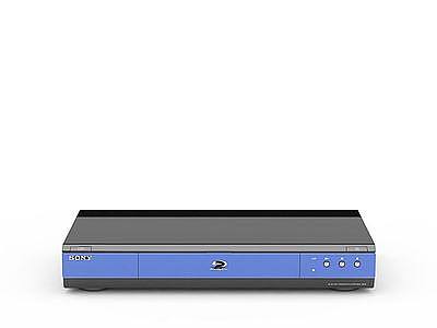 蓝色索尼DVD模型3d模型