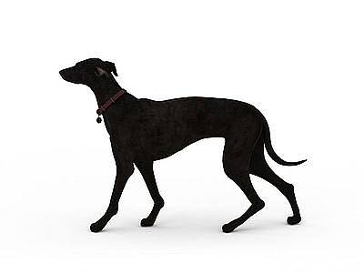 黑色大狗模型
