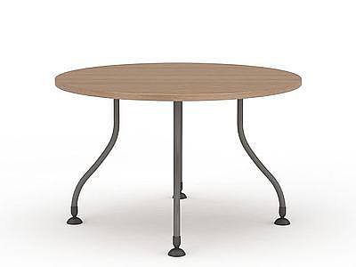 3d圆形木桌免费模型
