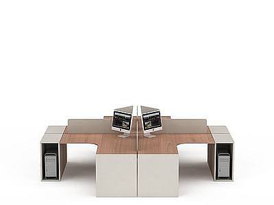 职员办公桌模型3d模型