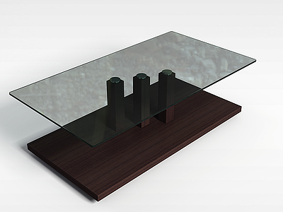 3d玻璃桌子模型