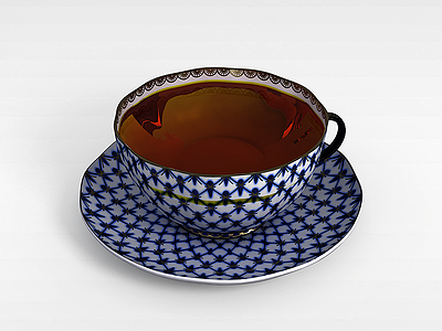 3d陶瓷咖啡杯模型