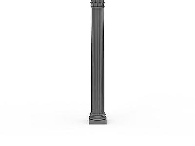 罗马柱构件模型3d模型