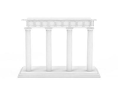 3d欧式构件石膏柱免费模型