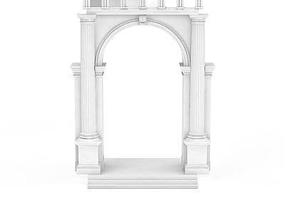 3d拱形门<font class='myIsRed'>建筑构件</font>免费模型