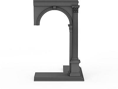 3d罗马柱子构件免费模型