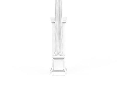 3d雕花柱子石膏构件免费模型