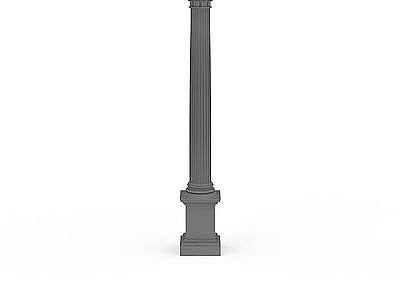 石雕柱模型3d模型