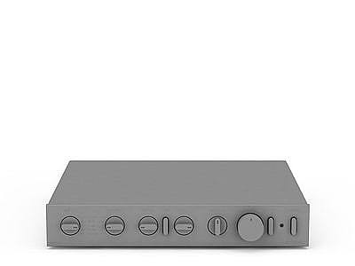 灰色机顶盒模型3d模型